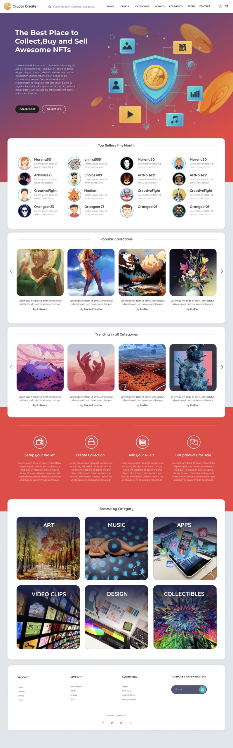 CryptoCreate Website