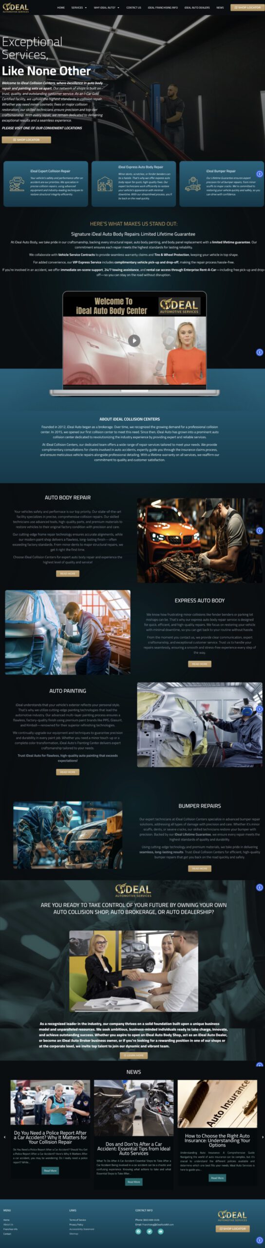 Ideal Collision Centers